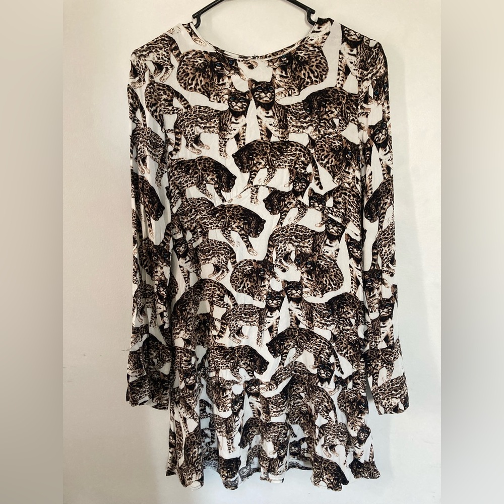 H&M ~ Leopard print dress size 8